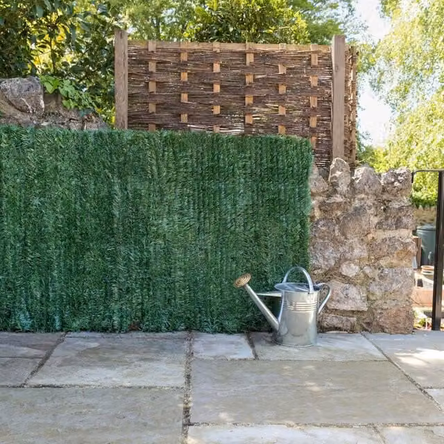 Christow Artificial Conifer Hedge Privacy Screening Roll, Green, W: 100 cm, H: 300 cm – 1