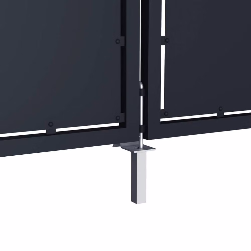 Berkfield Home Steel Swing Garden Gate in Anthracite Grey, W: 300 cm, H: 175 cm – 3