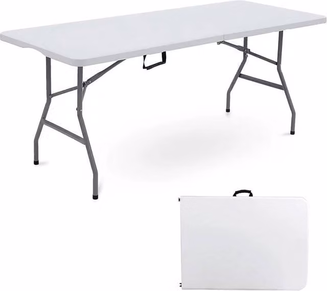 Havendro Heavy Duty 6FT Folding Table in White – 1