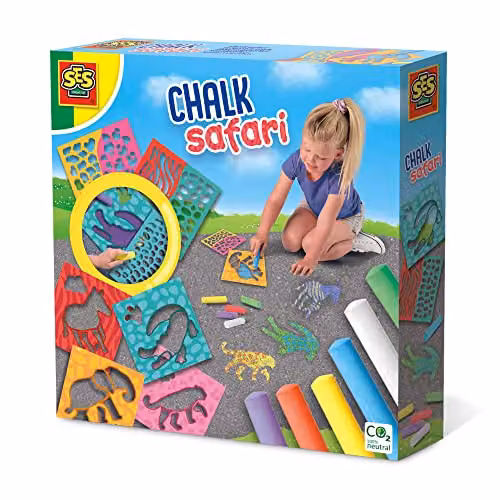 SES Creative Playground Chalk Safari White Sidewalk Chalk for Children