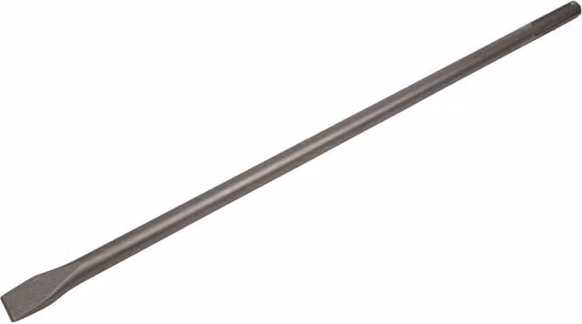 Loops Steel Impact Chisel with SDS Max Shank and Demolition Breaker Point in Grey, W/D/H: 20 x 600 mm