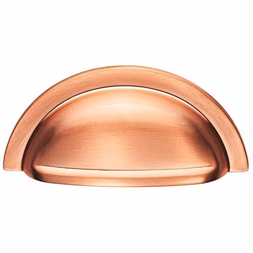 Loops Satin Copper Cabinet Cup Pull Handle