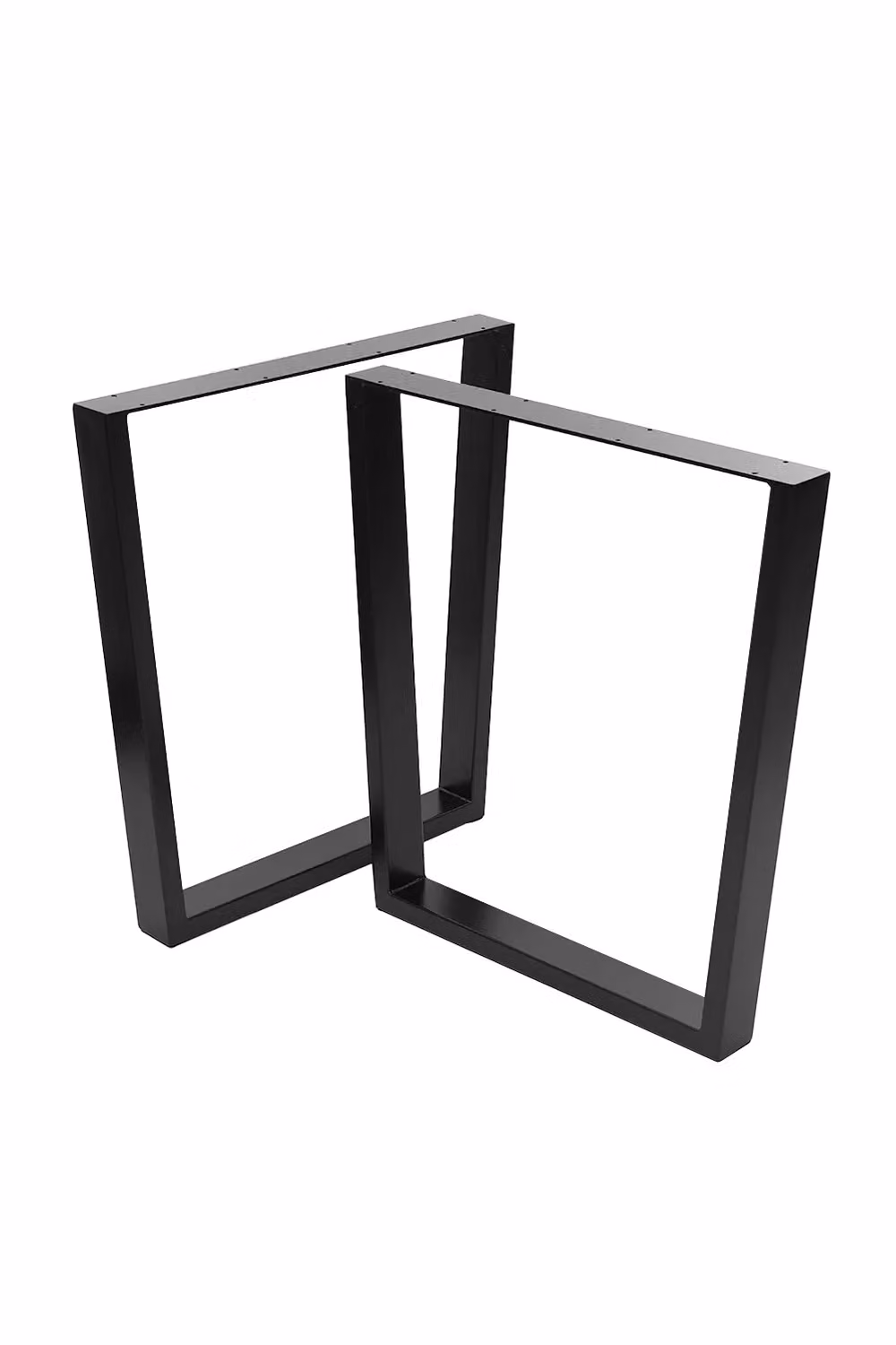 Living and Home Set of 2 Industrial Steel Furniture Legs in Black, H x W x D: 71 x 7 x 66 cm – 2