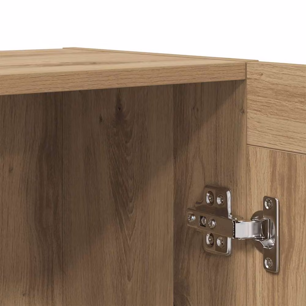 Berkfield Home Artisan Oak Sideboard in Brown, W/D/H: 120 x 30.5 x 70 cm – 5