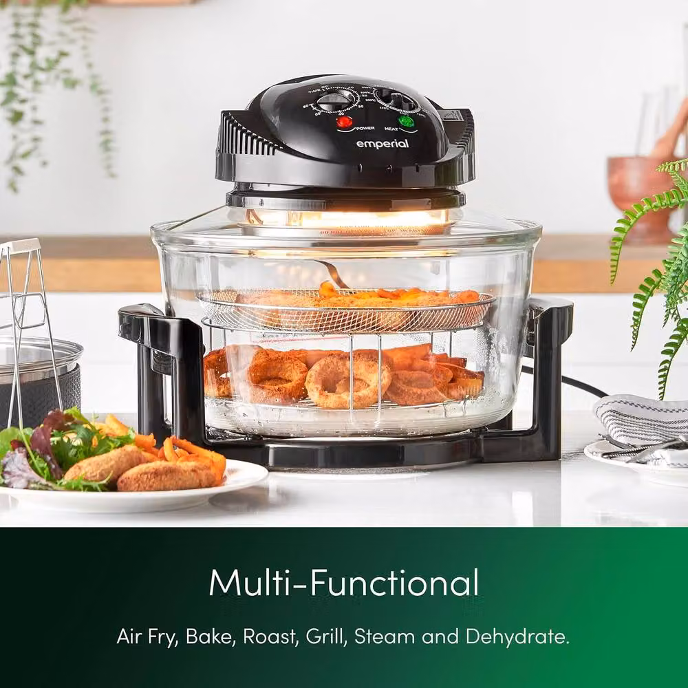Emperial 17L Halogen Oven Air Fryer with Timer and Accessories in Black – 2