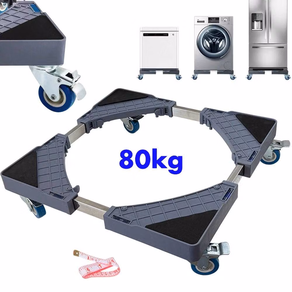 Nordara Universal Adjustable Appliance Trolley for Fridges and Washing Machines, Grey – 3