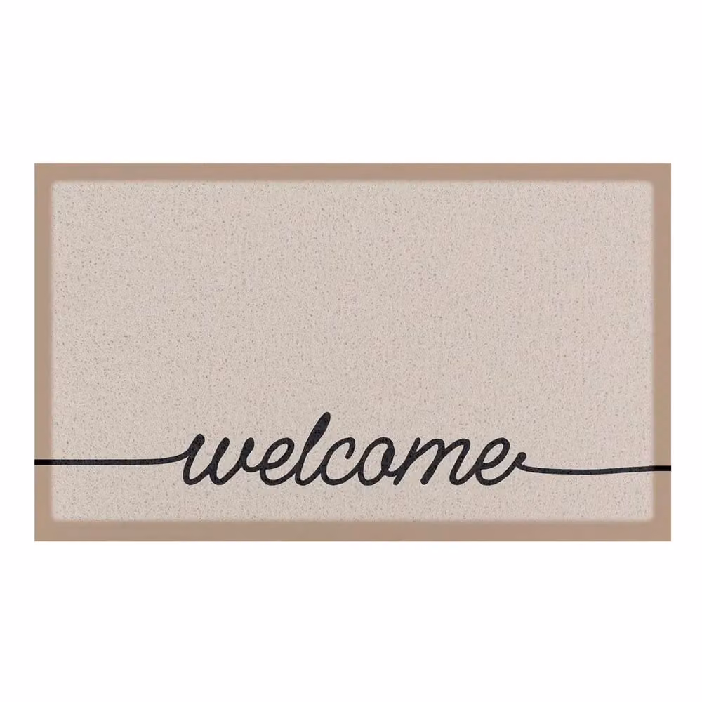 Artsy Mats Welscribble Beige Indoor and Outdoor Doormat, W/D: 70 x 40 cm – 2