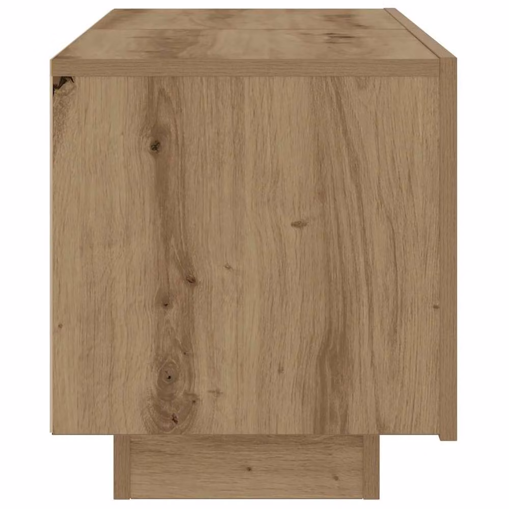 Berkfield Home Artisan Oak TV Cabinet in Brown, W/D/H: 100 x 35 x 40 cm – 4