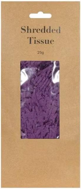 KDMD Purple Shredded Tissue Paper, 25 g per pack, 10 Pack – 1
