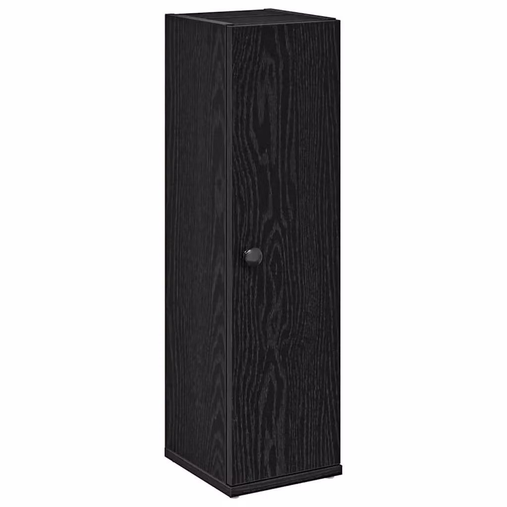 Berkfield Home Black Modern Freestanding Bathroom Cabinet with Roll Holder, H 72 x W 20.5 x D 22 cm – 2