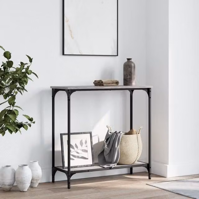 Berkfield Home Grey Sonoma Console Table, W/D/H: 75 x 30.5 x 75 cm – 1