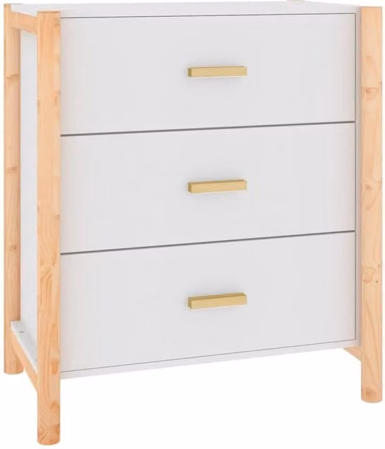 Berkfield Home White Classic Sideboard, W/D/H: 62 x 38 x 70 cm – 1