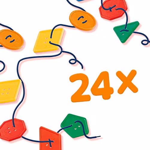SES Creative Multicolour Lacing Buttons for Motor Skill Development – 2