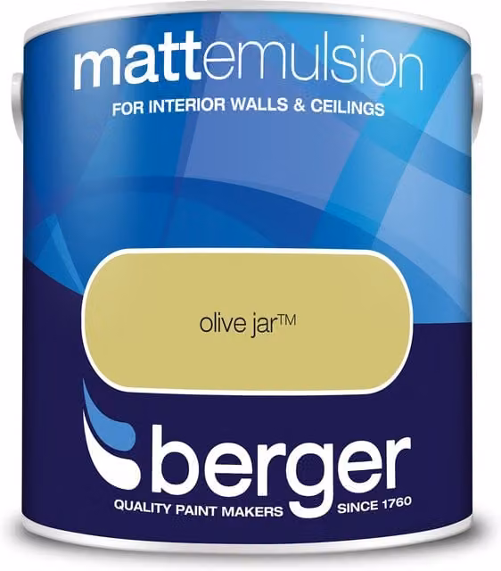Berger Matt Emulsion Olive Jar Green 2.5 l