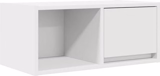 Berkfield Home White TV Cabinet in MDF, W: 60 cm, D: 31 cm, H: 25.5 cm