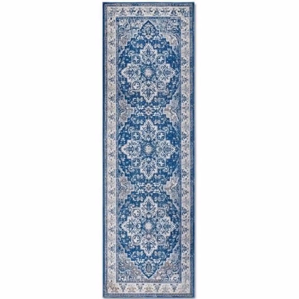 Villeroy & Boch 1869 Jehanne Rug in Blue, Classic Medallion Design, W: 200 cm, D: 280 cm – 5