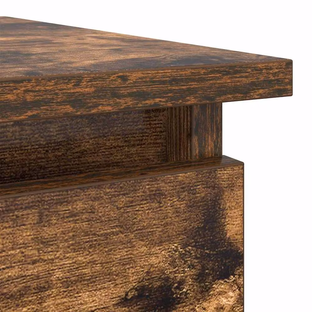 Berkfield Home Modern Console Table with Drawers in Smoked Oak Brown, W: 85.5 cm, D: 38.5 cm, H: 74.5 cm – 6
