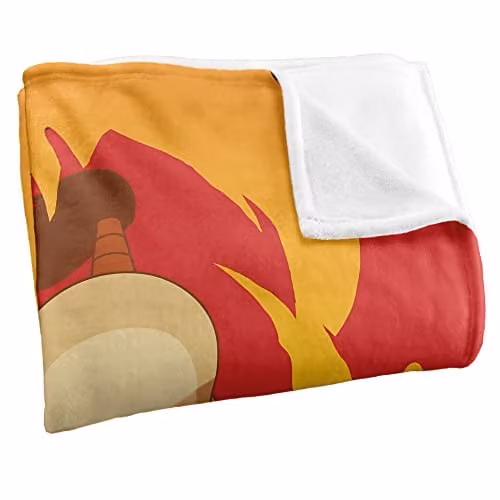 LOGOVISION Avatar The Last Airbender Zuko Silky Touch Super Soft Fleece Throw Blanket, White, W/D/H: 152 x 127 cm – 2