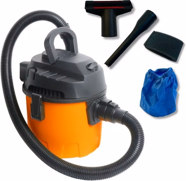 Lazy Tools 3-in-1 Wet & Dry Vacuum Cleaner with Blow Function, 10L Tank, 2.5kg Lightweight, Orange