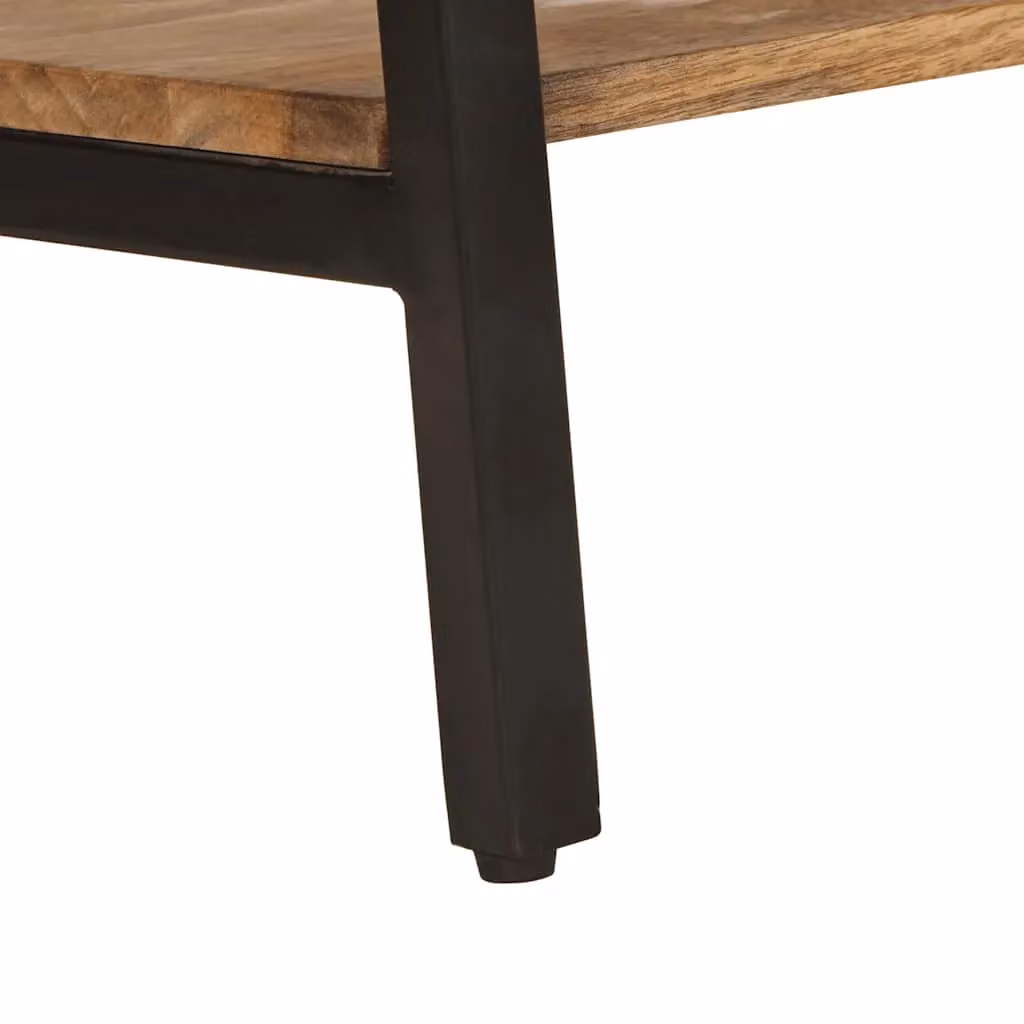 Berkfield Home Rustic Mango Wood Console Table, Brown, W/D/H: 180 x 35 x 70 cm – 5