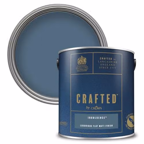 Crown Crafted Indulgence Matt Emulsion Blue Wood Paint, 2.5L – 1