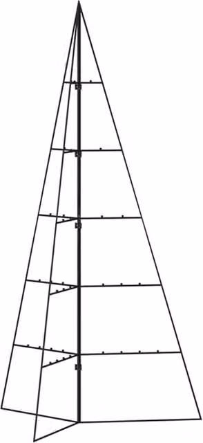 Berkfield Home Metal Christmas Tree Decoration in Black, Height: 100 cm – 1