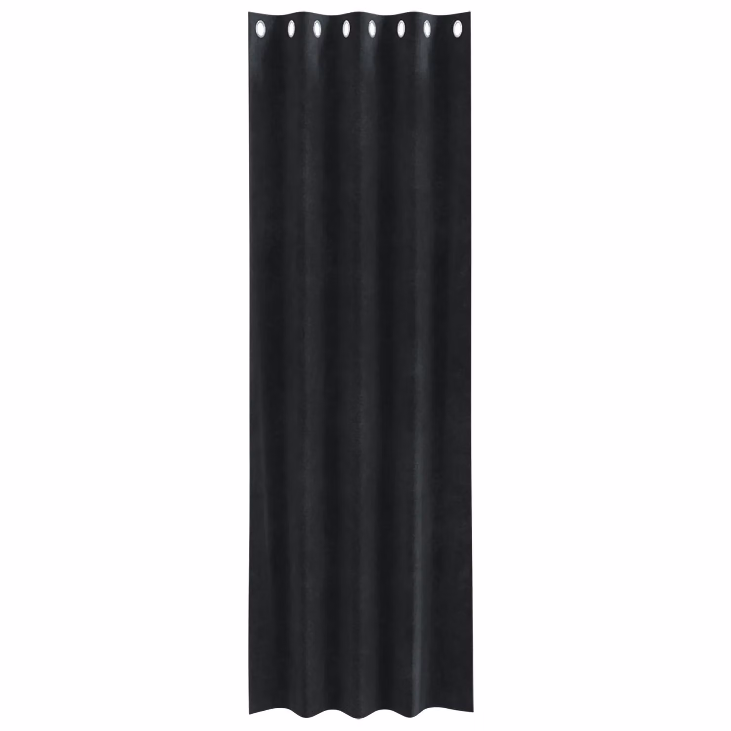 Berkfield Home Blackout Velvet Eyelet Curtains, 2 Pack, Black, W: 140 cm, H: 245 cm – 3