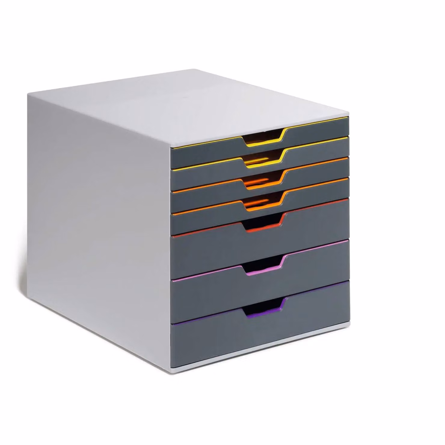 Durable Varicolor 7 Drawer Desktop Organiser, Multicolour, W: 35.6 cm, D: 29.2 cm, H: 28.0 cm – 2