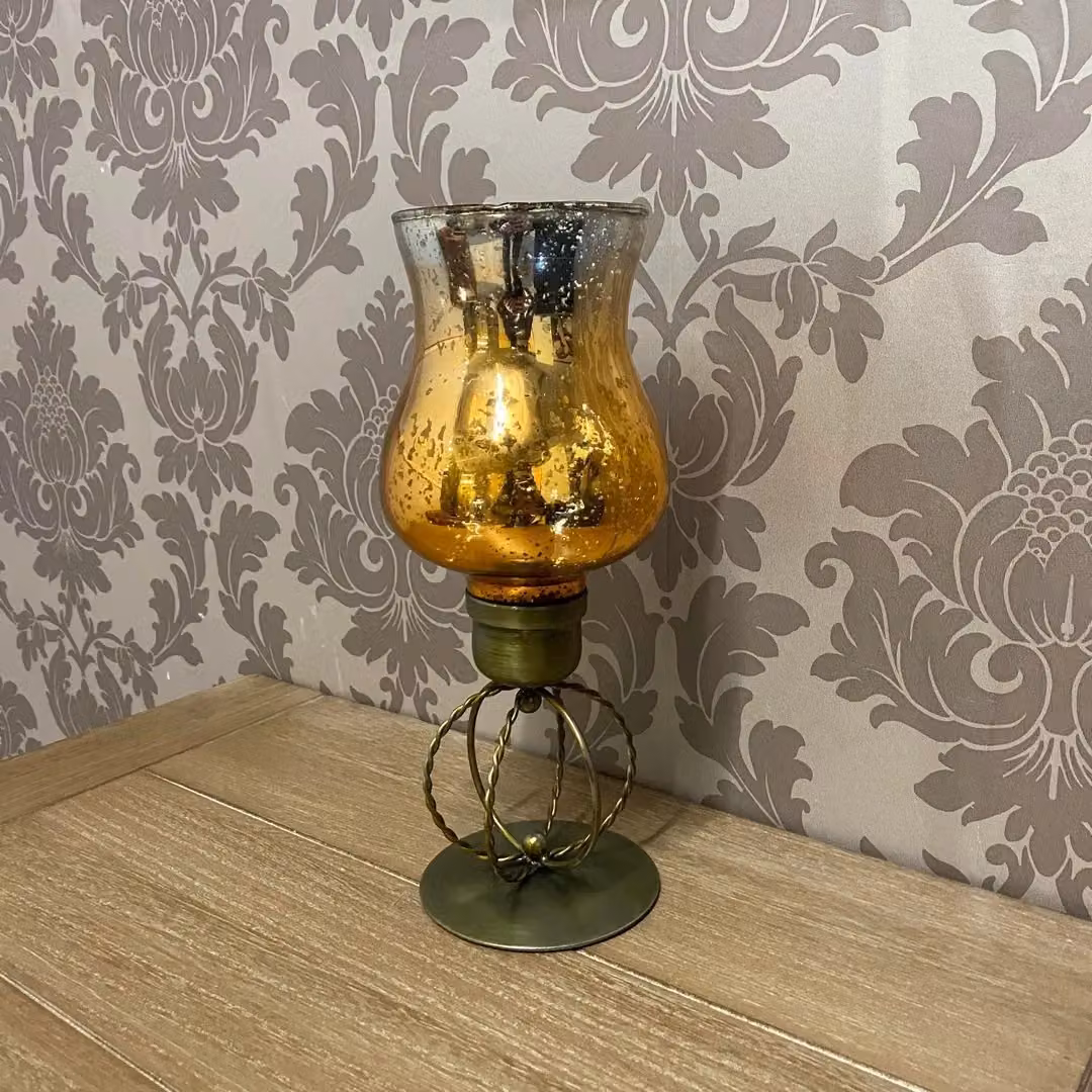 Minster Gold 10 Inch Candle Holder, W: 14 cm, D: 14 cm, H: 31 cm – 2