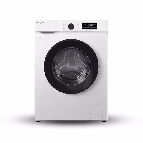 Montpellier Freestanding Front Loader Washing Machine, White, W/D/H: 60 x 39 x 84 cm, 6kg, 1000 RPM, A Energy Rating – 1