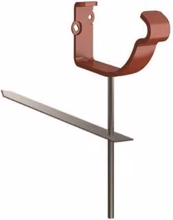 Lindab Steel Gutter Rise and Fall Bracket, 100mm, Tile Red
