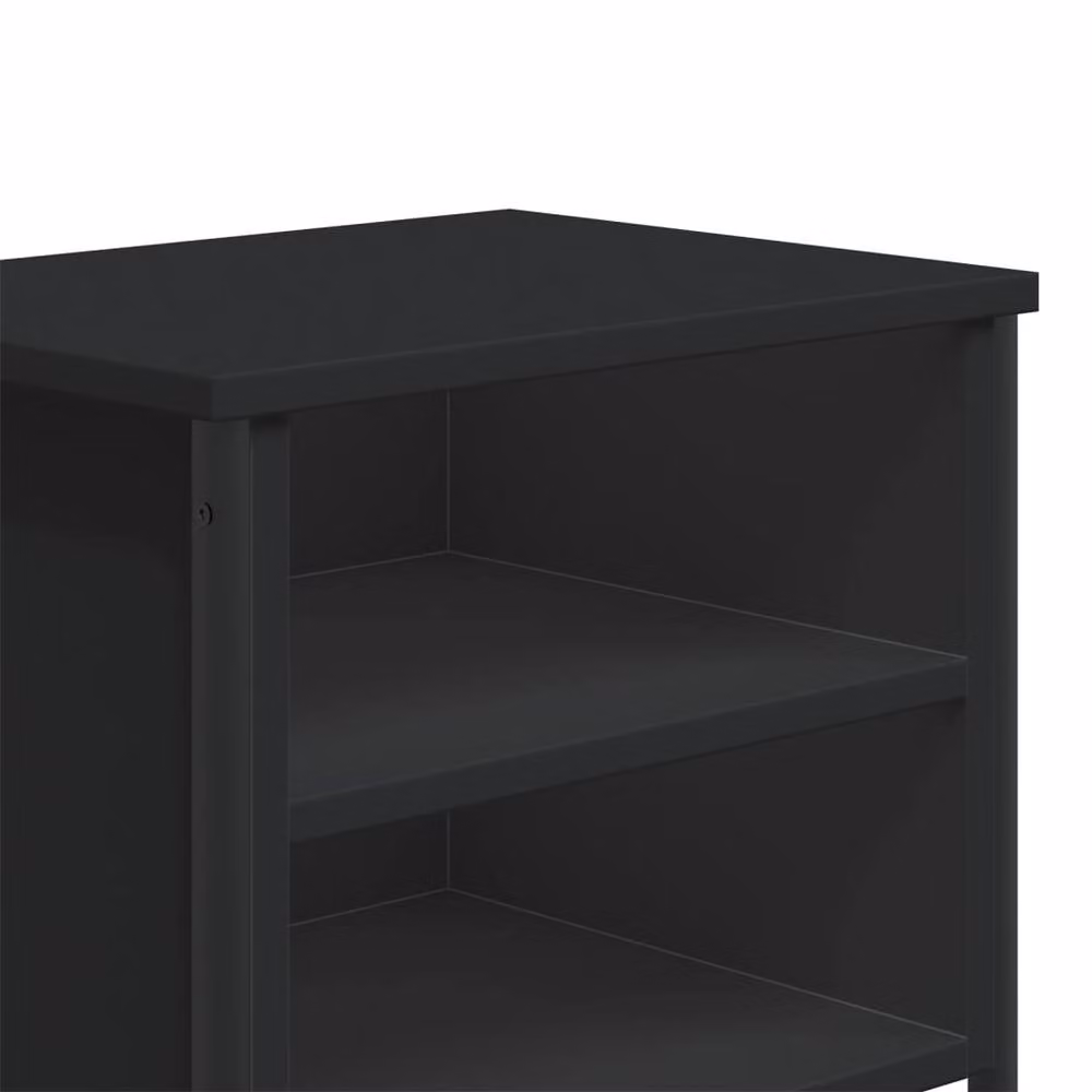 Berkfield Home Elegant Bedside Cabinet in Black, W/D/H: 40 x 30 x 40 cm – 7
