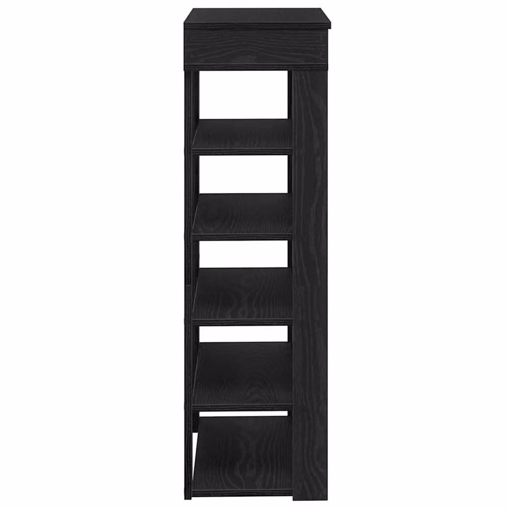 Berkfield Home Black Modern Shoe Rack in Engineered Wood, W/D/H: 60 x 30 x 98 cm – 4