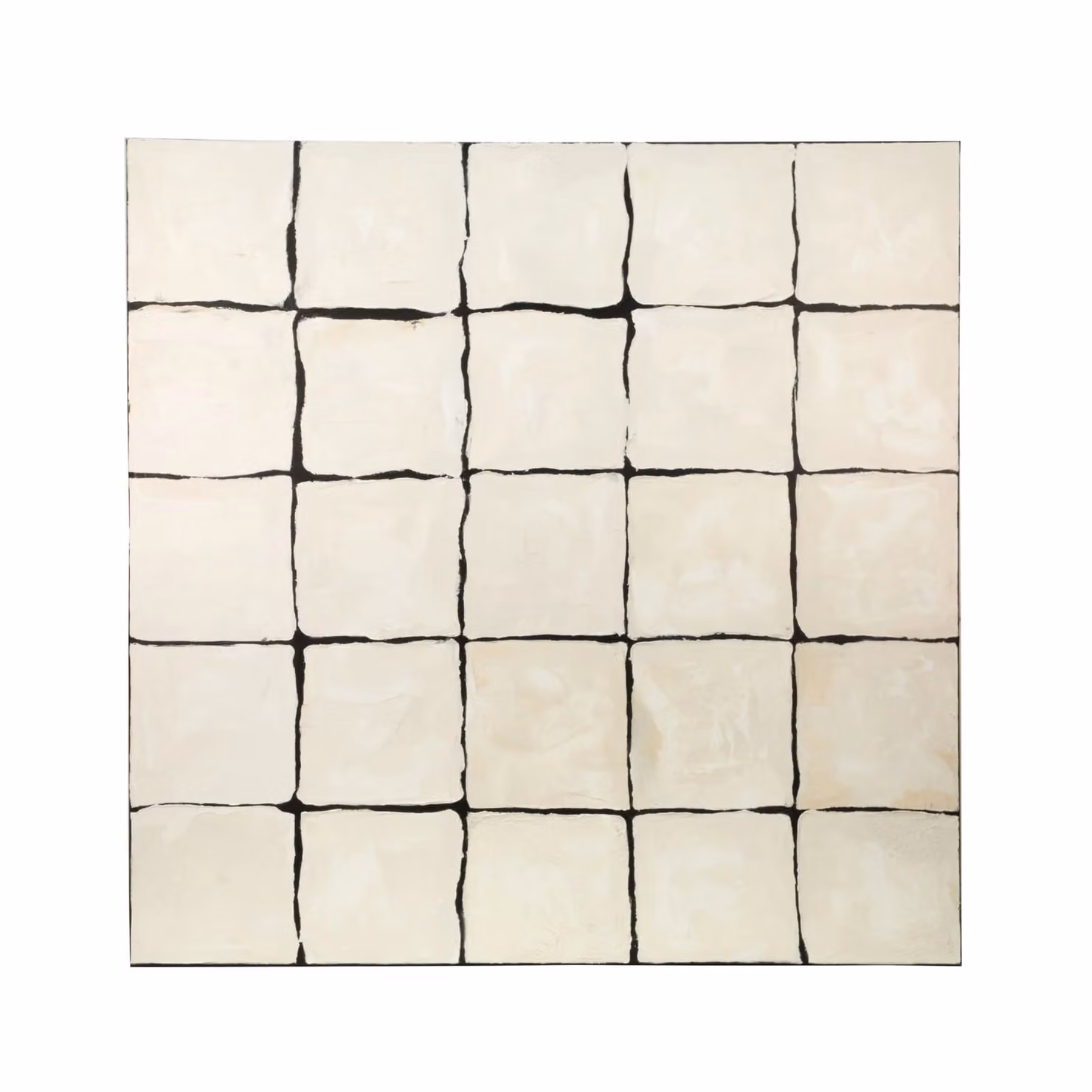 Dome Deco GRID Abstract Graphic Wall Art in White