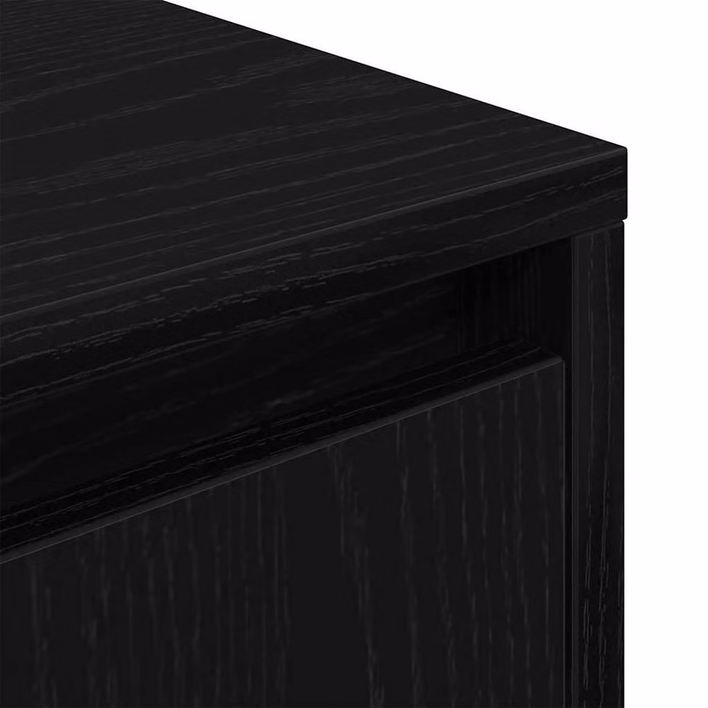 Berkfield Home Modern Black Bedside Cabinet with Integrated LED Lights, W/D/H: 38 x 34 x 50 cm – 7