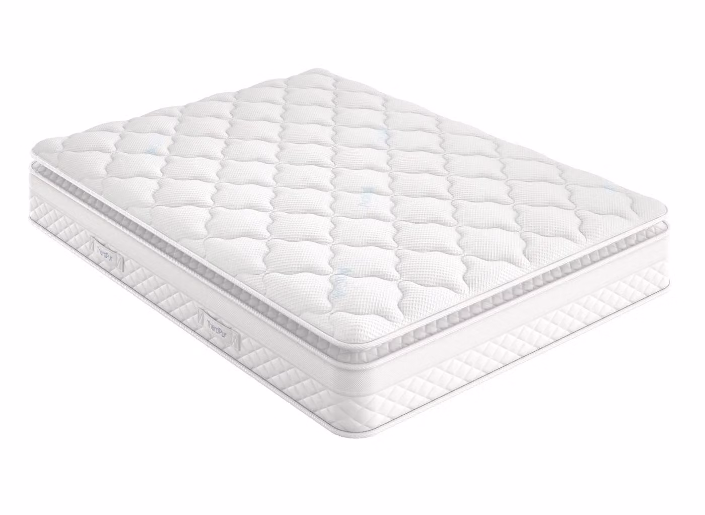 TheraPur ActiGel Glacier 4000 White Hybrid Combination Mattress with Temperature Regulation and H3 Firmness