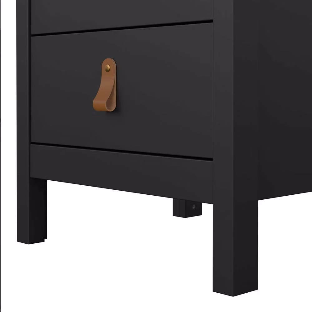 Wyld Haus Wildberry 3 Drawer Bedside Table in Matt Black – 6