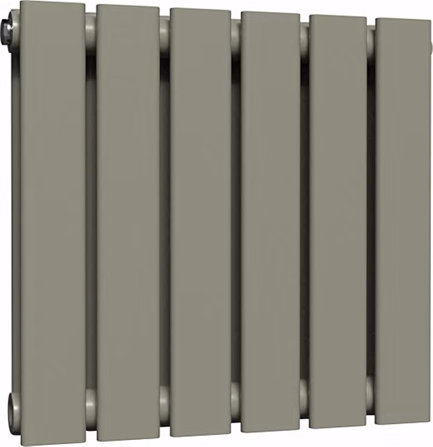Lux Heat Flat Horizontal Double Steel Radiator in Green, W: 42 cm, H: 40 cm, D: 4 cm