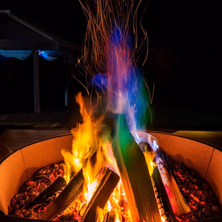 CrazyGadget Rainbow Fire Colour Changing Flames, Multicolour, Pack of 12