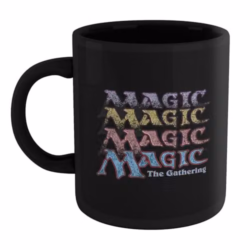 Zavvi Magic: The Gathering Logo Multiply Ceramic Mug in Black and Multicolour – 2