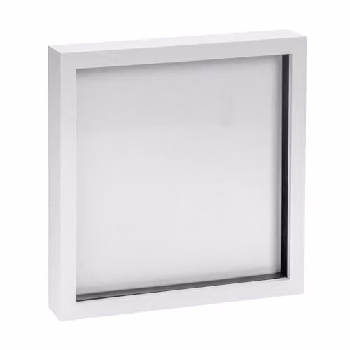 Nicola Spring 3D Shadow Box Photo Frame, White, W/H: 50.8 x 50.8 cm
