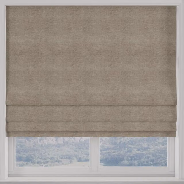 Terrys Luxuria Made to Measure Blackout Roman Blind in Beige Polyester