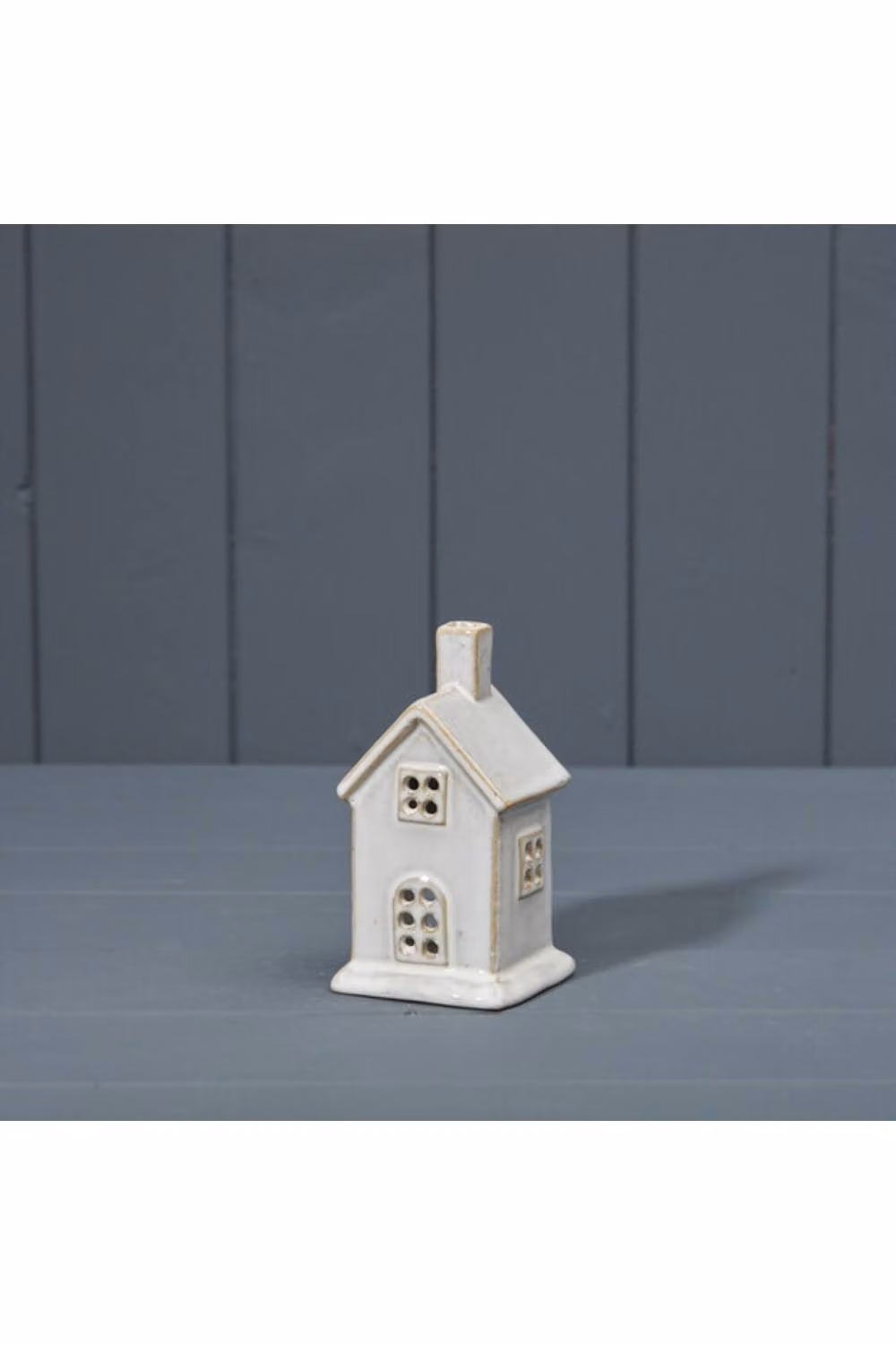 KDMD White Ceramic House Tealight Holder – 2