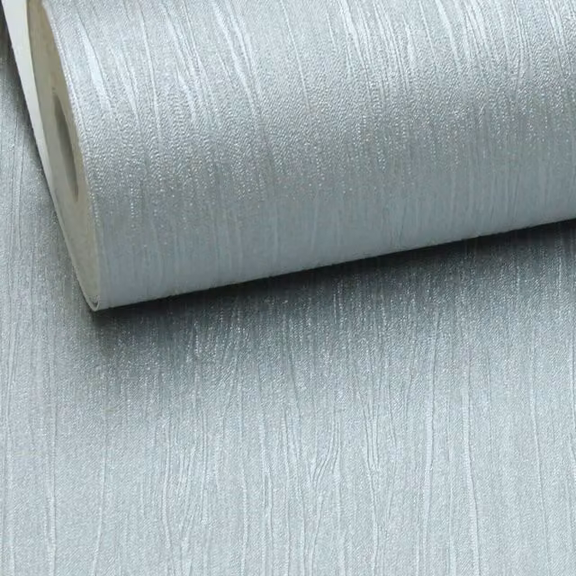 Muriva Modern Abstract Plain Silver and Grey Textured Vinyl Wallpaper