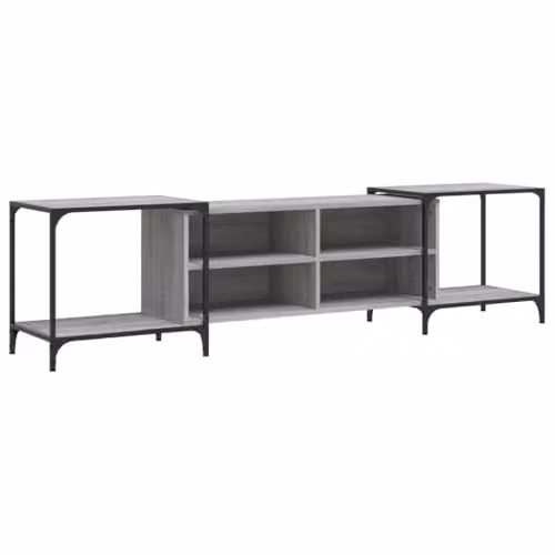 vidaXL TV Cabinet in Grey Sonoma, W: 203 cm, D: 37 cm, H: 50 cm, Made of MDF – 1