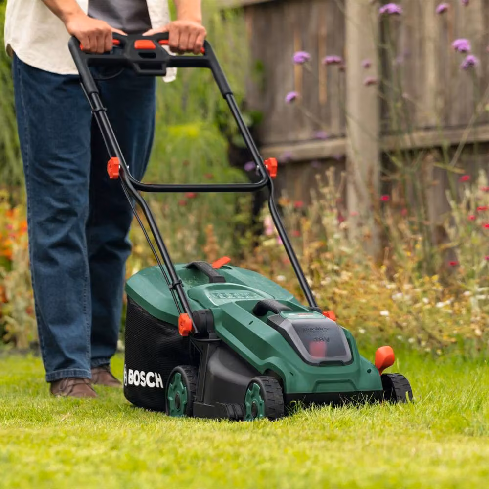 Bosch Rotak 18V-34 Cordless Lawnmower, Green – 3
