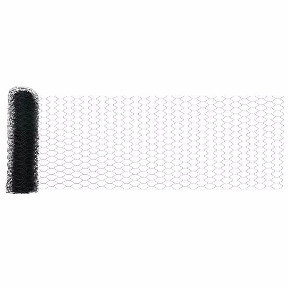 Berkfield Home Green PVC-Coated Steel Hexagon Fence, H: 80 cm x W: 100 m – 3