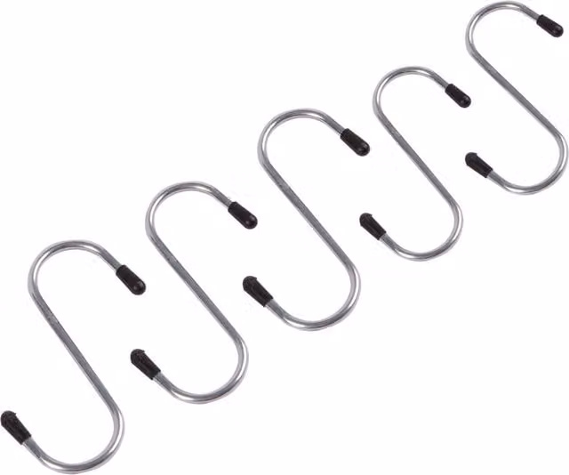 Ashley Silver Iron S-Hooks, 6.5 cm