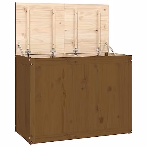 Outsunny Brown Wood Storage Unit W: 88.5 cm, D: 44 cm, H: 66 cm – 1