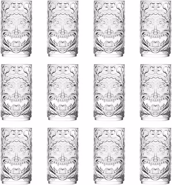 RCR Crystal Tiki Etruria Highball Tumbler Glasses, 460ml, Pack of 12, Transparent – 1